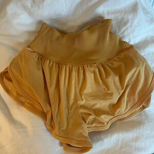 orange game time free people shorts